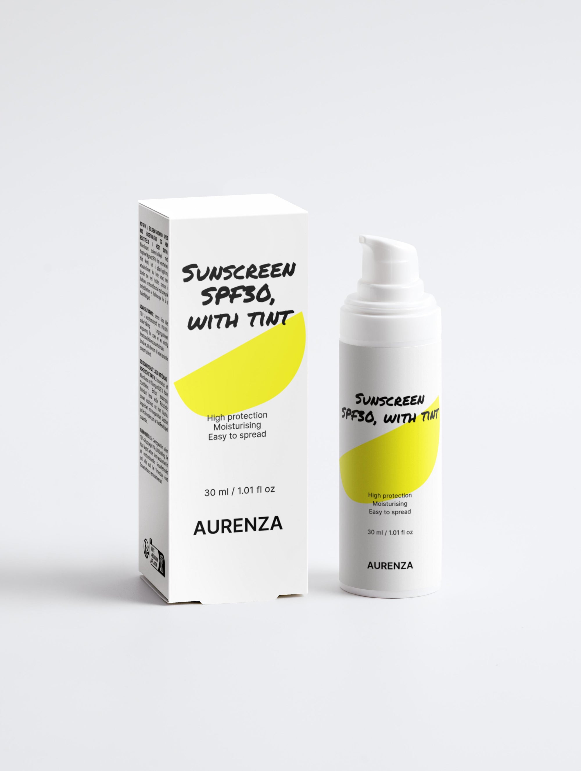 Sunscreen SPF30, with tint